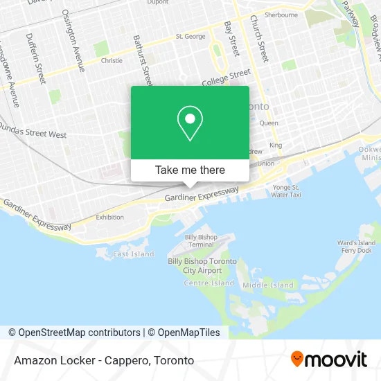 Amazon Locker - Cappero map