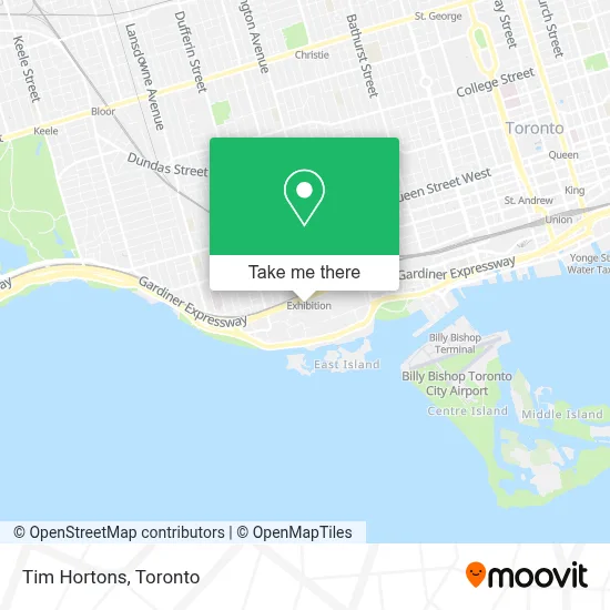 Tim Hortons map
