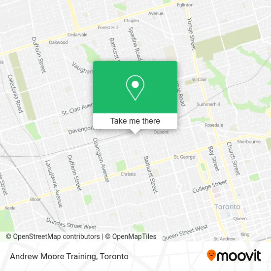 Andrew Moore Training map