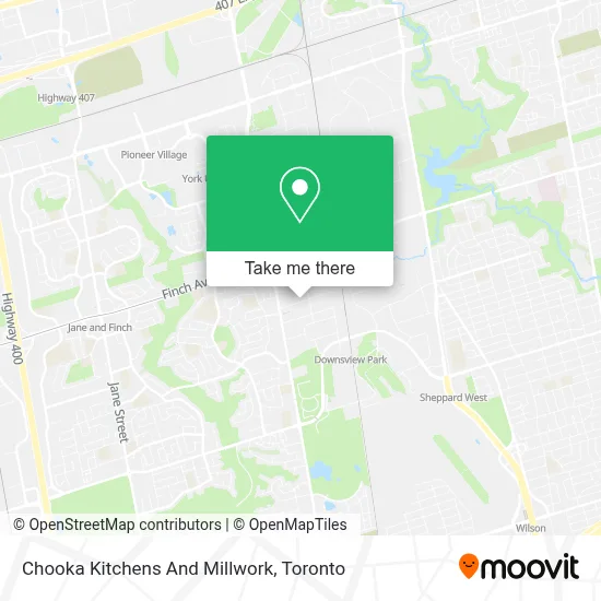 Chooka Kitchens And Millwork map