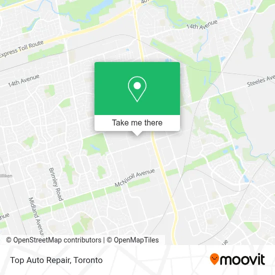 Top Auto Repair map