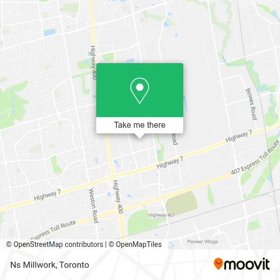 Ns Millwork map