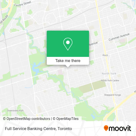Full Service Banking Centre map