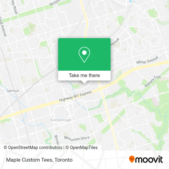 Maple Custom Tees map