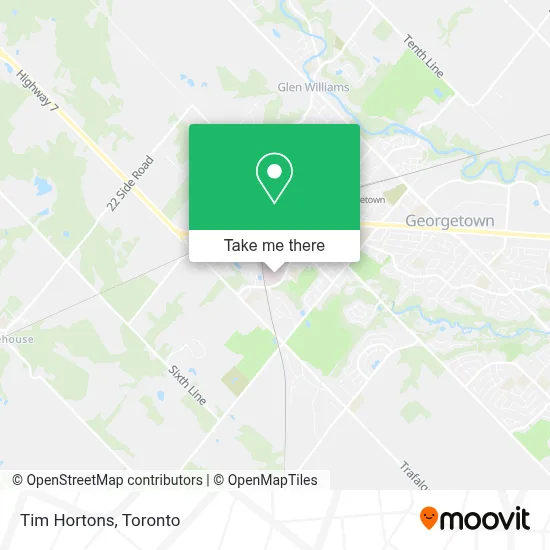 Tim Hortons map