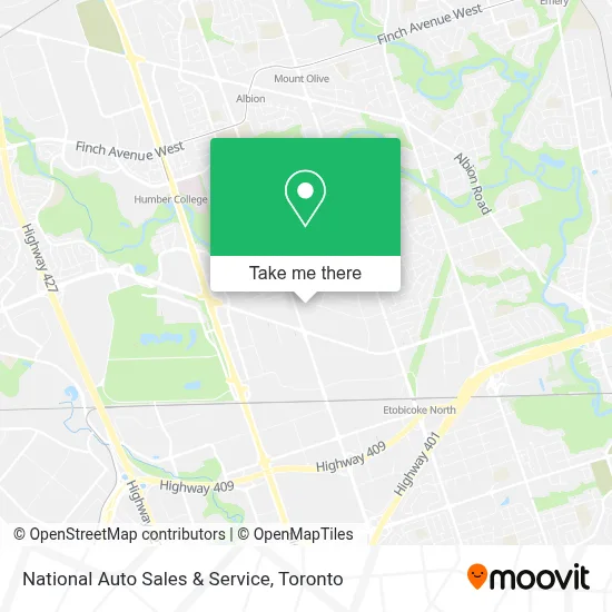 National Auto Sales & Service map