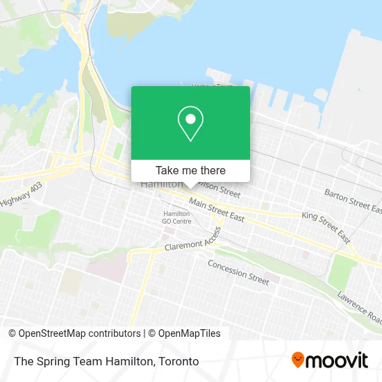 The Spring Team Hamilton map