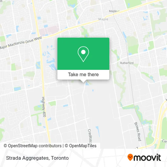 Strada Aggregates map