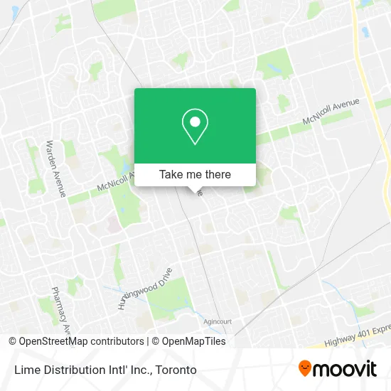 Lime Distribution Intl' Inc. map