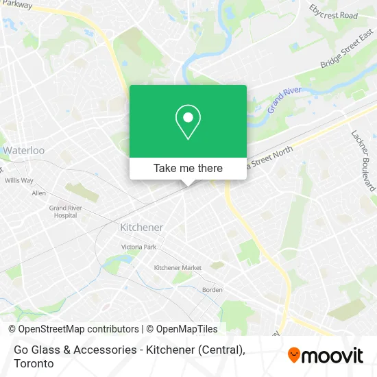 Go Glass & Accessories - Kitchener (Central) plan