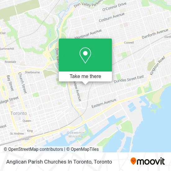 Anglican Parish Churches In Toronto map