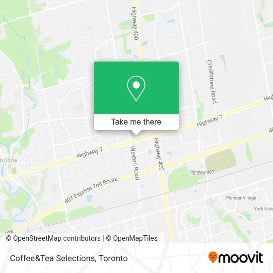 Coffee&Tea Selections map