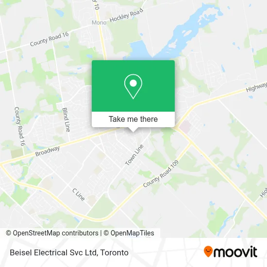 Beisel Electrical Svc Ltd map