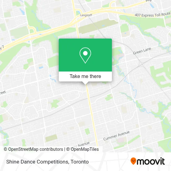 Shine Dance Competitions map