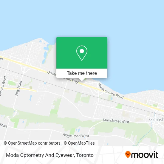 Moda Optometry And Eyewear map