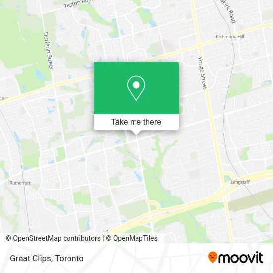 Great Clips map