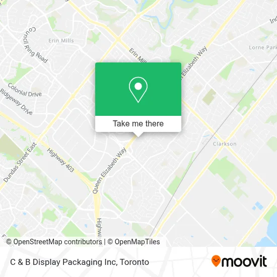 C & B Display Packaging Inc map
