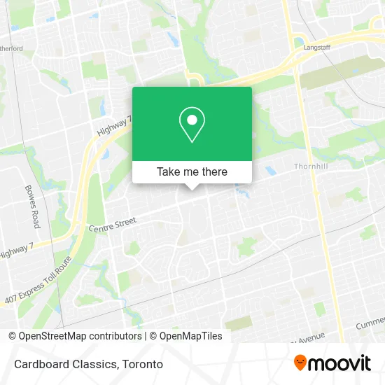 Cardboard Classics map