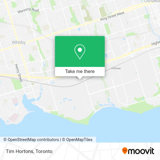 Tim Hortons map