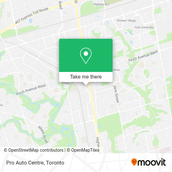 Pro Auto Centre map