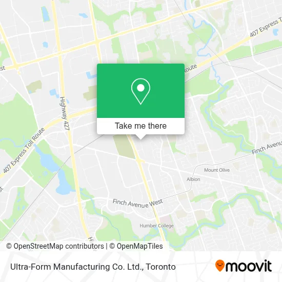 Ultra-Form Manufacturing Co. Ltd. map