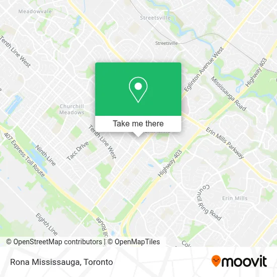 Rona Mississauga map