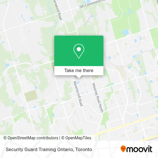 Security Guard Training Ontario map