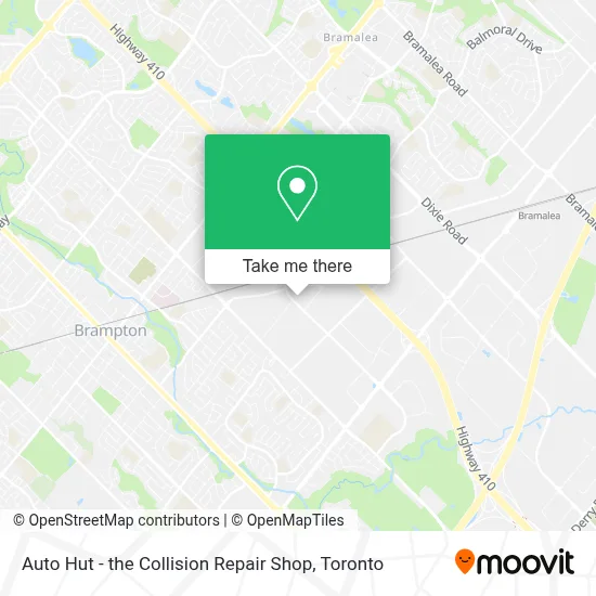 Auto Hut - the Collision Repair Shop map