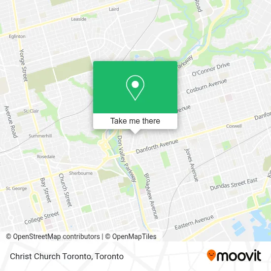 Christ Church Toronto map