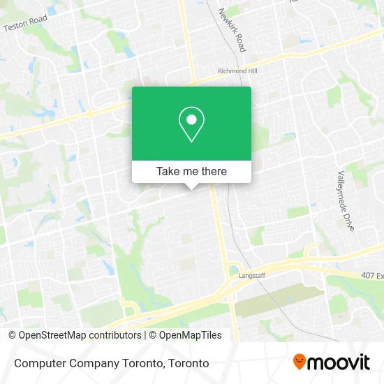 Computer Company Toronto map