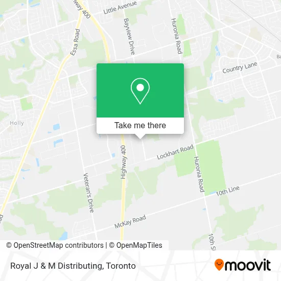Royal J & M Distributing map