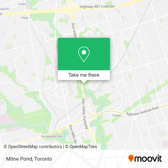 Milne Pond map