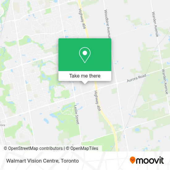 Walmart Vision Centre map