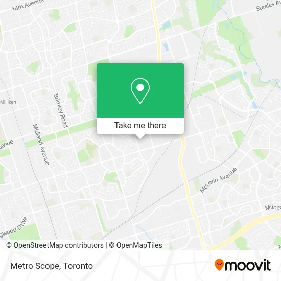 Metro Scope map