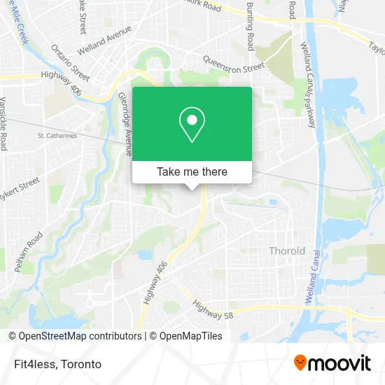 Fit4less map