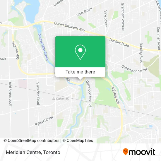 Meridian Centre map