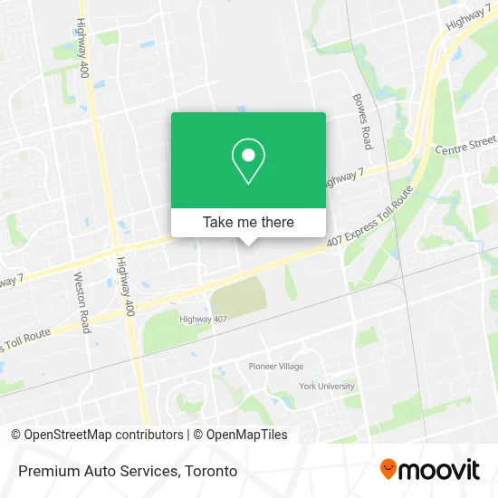 Premium Auto Services map