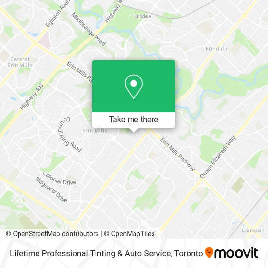 Lifetime Professional Tinting & Auto Service map