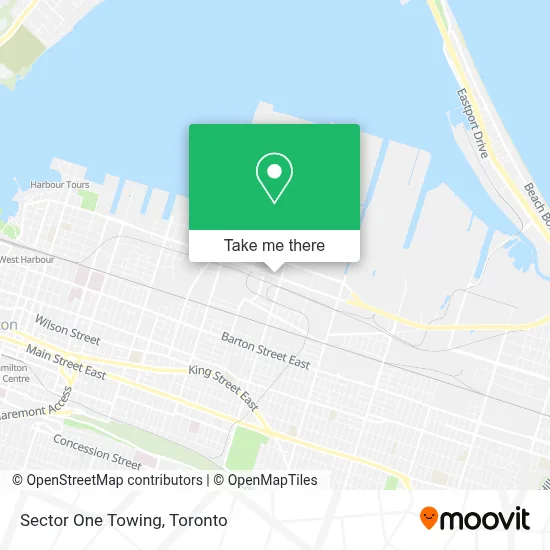 Sector One Towing map
