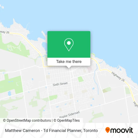 Matthew Cameron - Td Financial Planner map