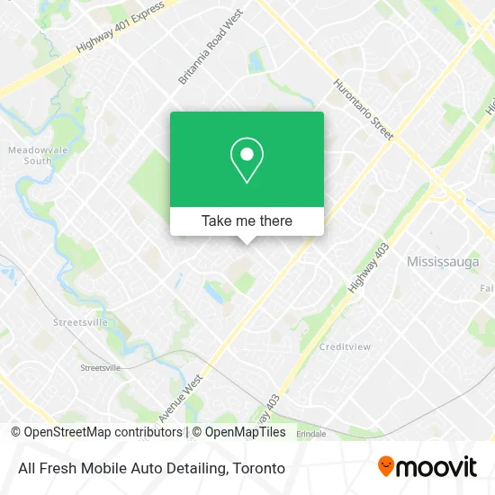 All Fresh Mobile Auto Detailing map