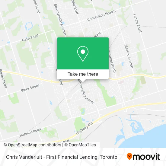 Chris Vanderluit - First Financial Lending map