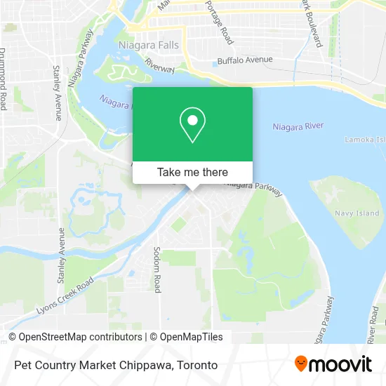 Pet Country Market Chippawa map