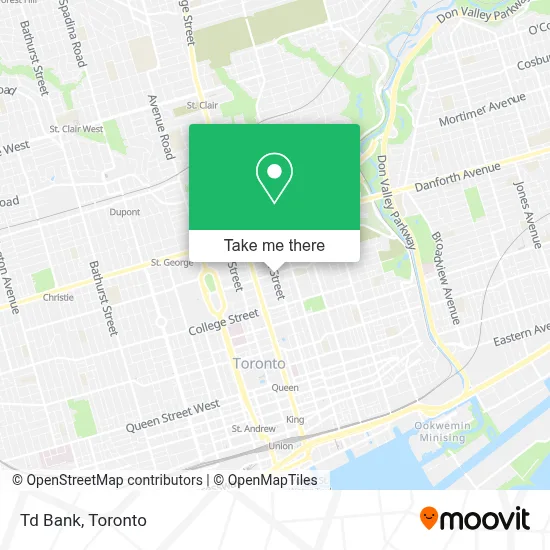 Td Bank map