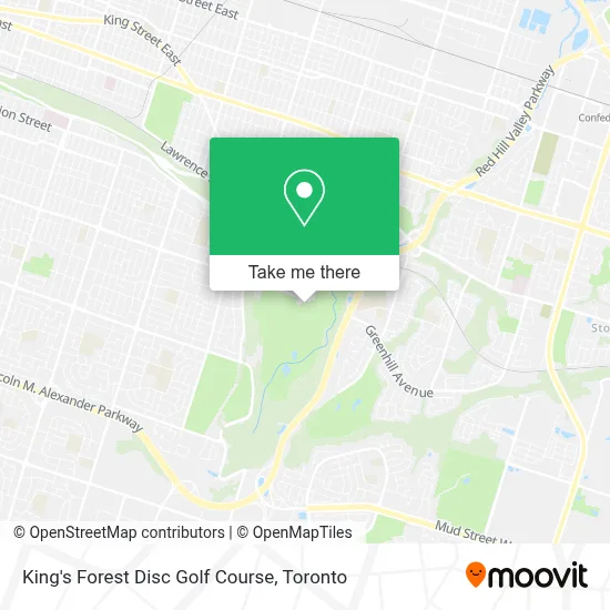 King's Forest Disc Golf Course map