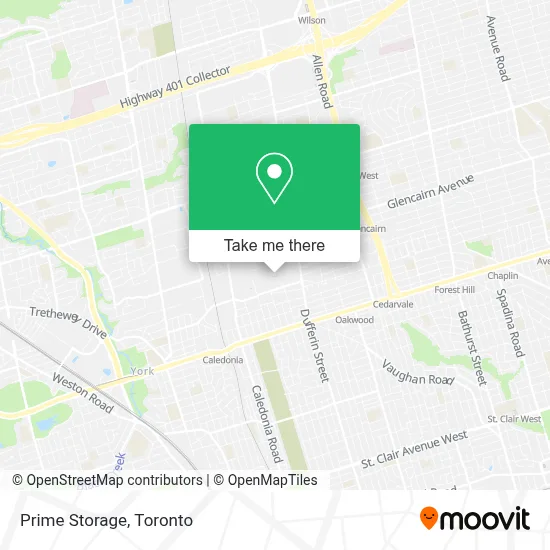 Prime Storage map