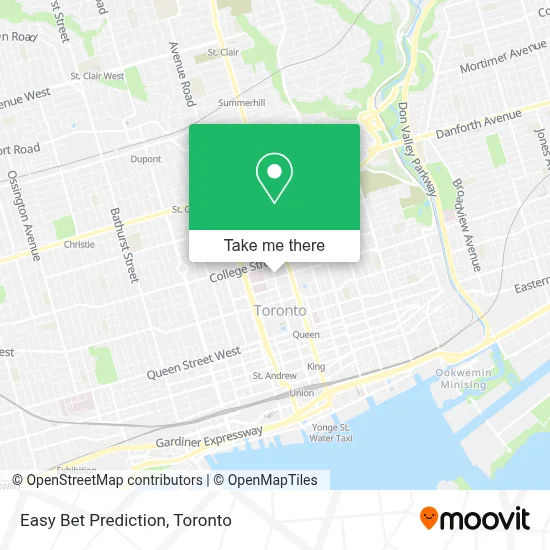 Easy Bet Prediction map