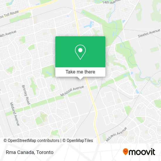 Rma Canada map