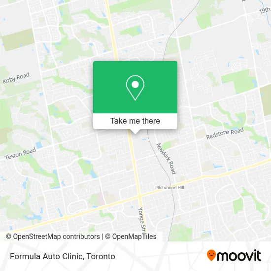 Formula Auto Clinic map
