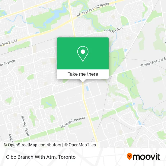 Cibc Branch With Atm map